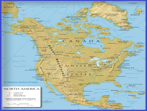 North America Map North America Map